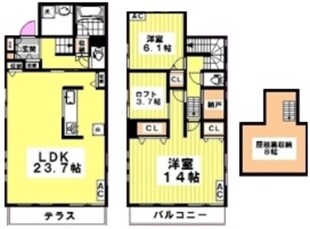 東伏見戸建の物件間取画像